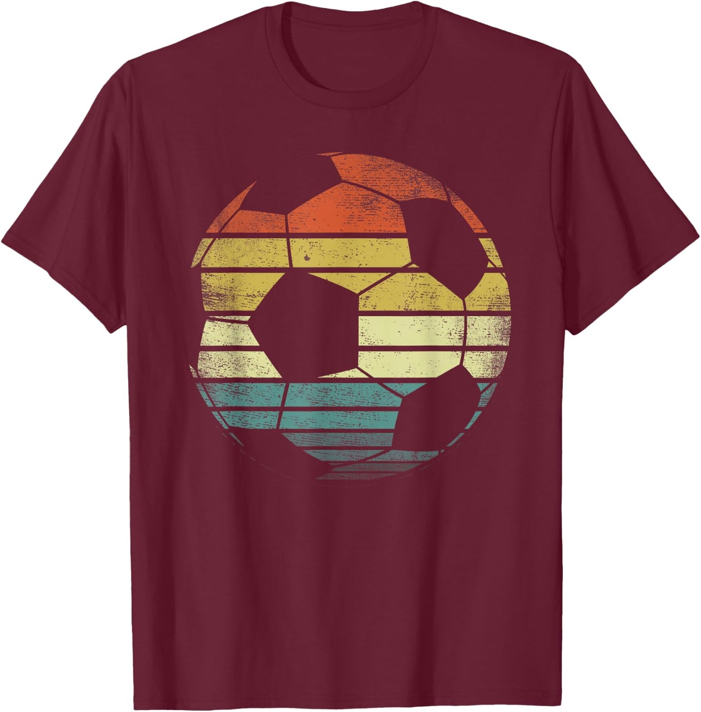 Soccer Player Gifts Funny Ball Retro Vintage Style Coach T-Shirt - T-Shirt | Maroon