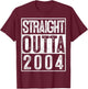 15th Birthday Straight Outta 2004 Gift 15 Year Old Party T-Shirt - T-Shirt | Maroon