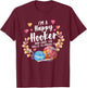 I'm A Happy Hooker and Have The Balls to Prove It Crochet T-Shirt - T-Shirt | Maroon