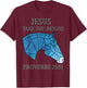 Cute Jesus Take The Reins Stained Glass Horse T-Shirt - T-Shirt | Maroon