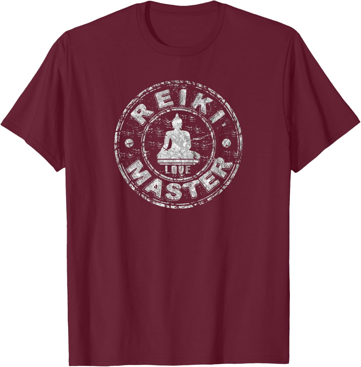 Reiki Master T Shirt | Holistic Healer | Energy T-Shirt - T-Shirt | Maroon