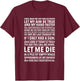 Soldier's Prayer , Lord Make me Fast gun T-Shirt - T-Shirt | Maroon