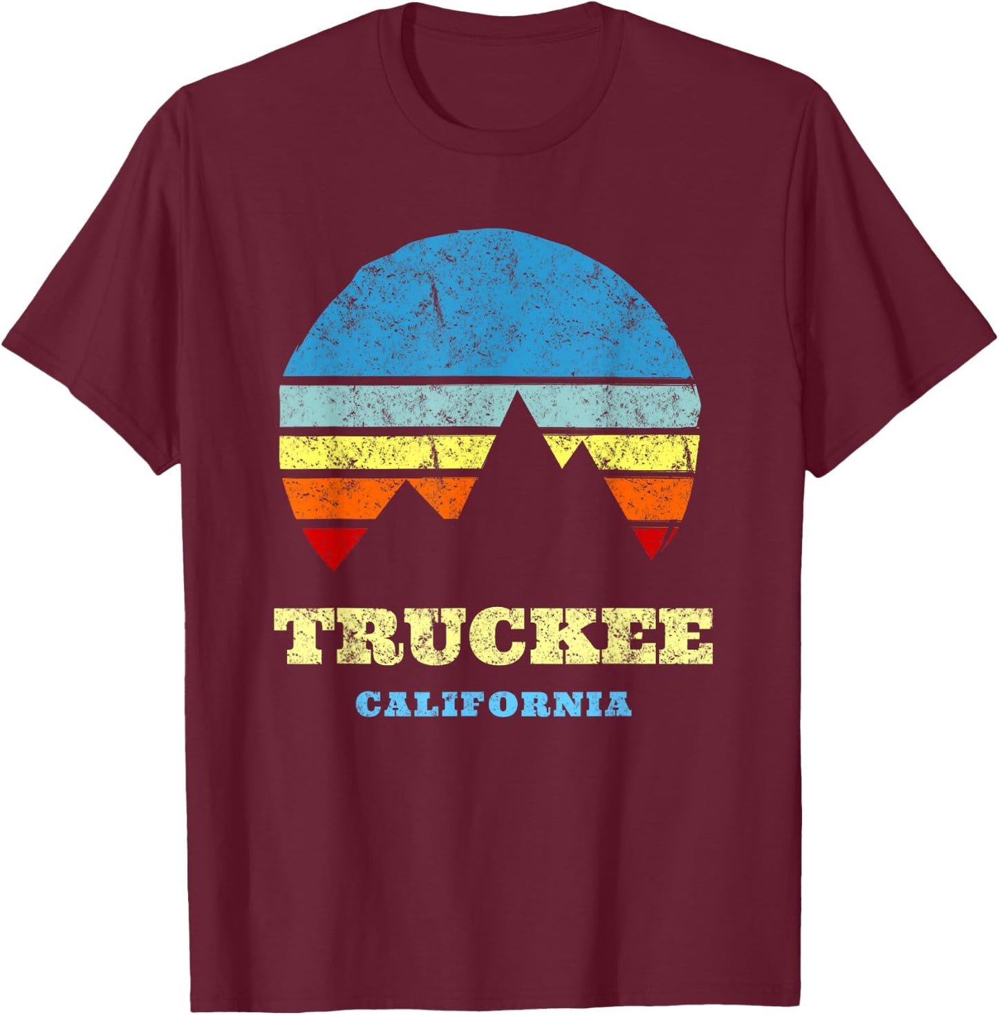 Truckee California T-Shirt - T-Shirt | Maroon