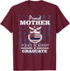 Police Academy Shirts - Proud Mother of New Cop Graduate T-Shirt - T-Shirt | Maroon