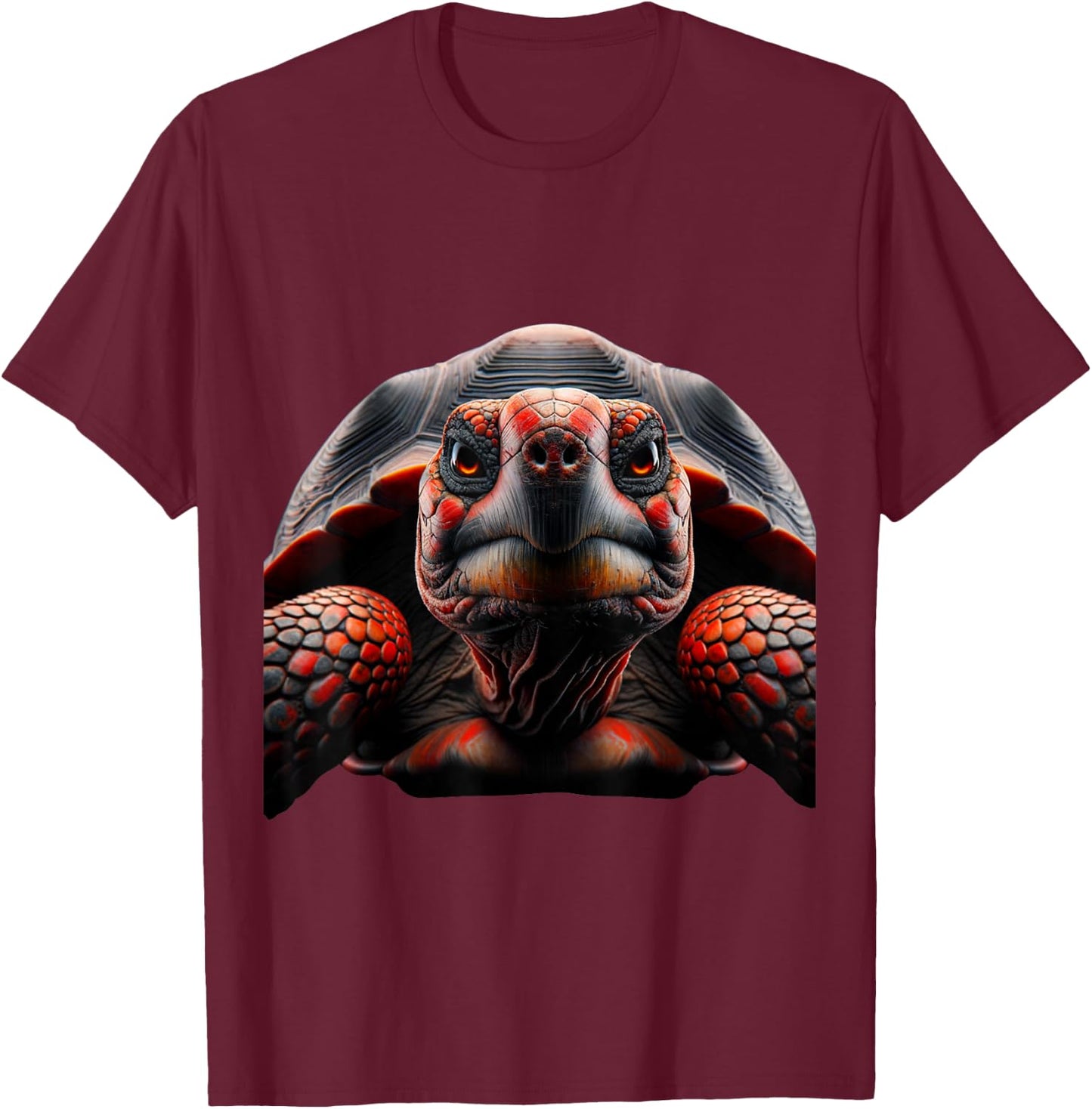 Red Footed Tortoise Shirt Gothic Reptile Keeper Pet Owner T-Shirt - T-Shirt | Maroon