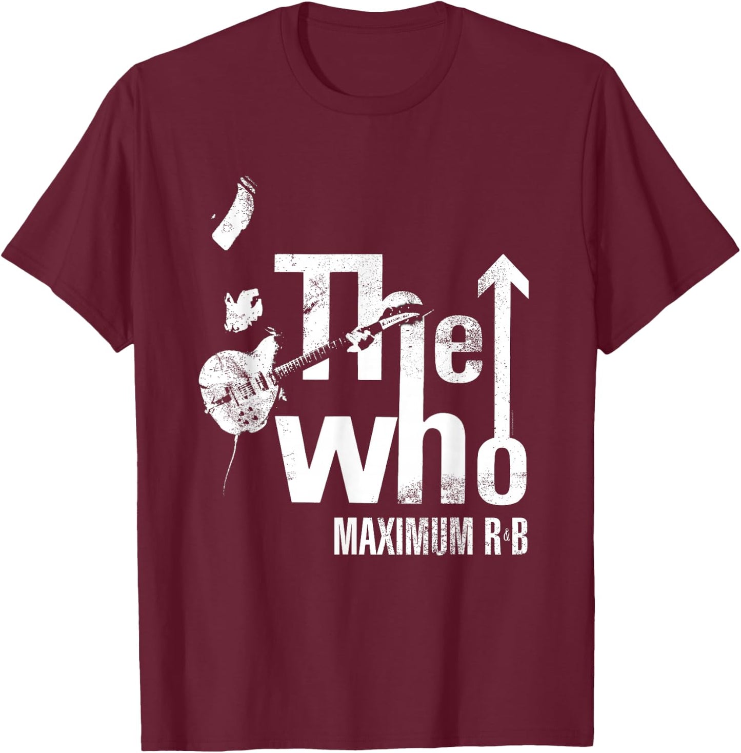 The Who Official Maximum R&B Tour T-Shirt - T-Shirt | Maroon