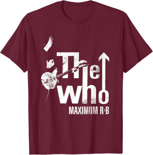 The Who Official Maximum R&B Tour T-Shirt - T-Shirt | Maroon