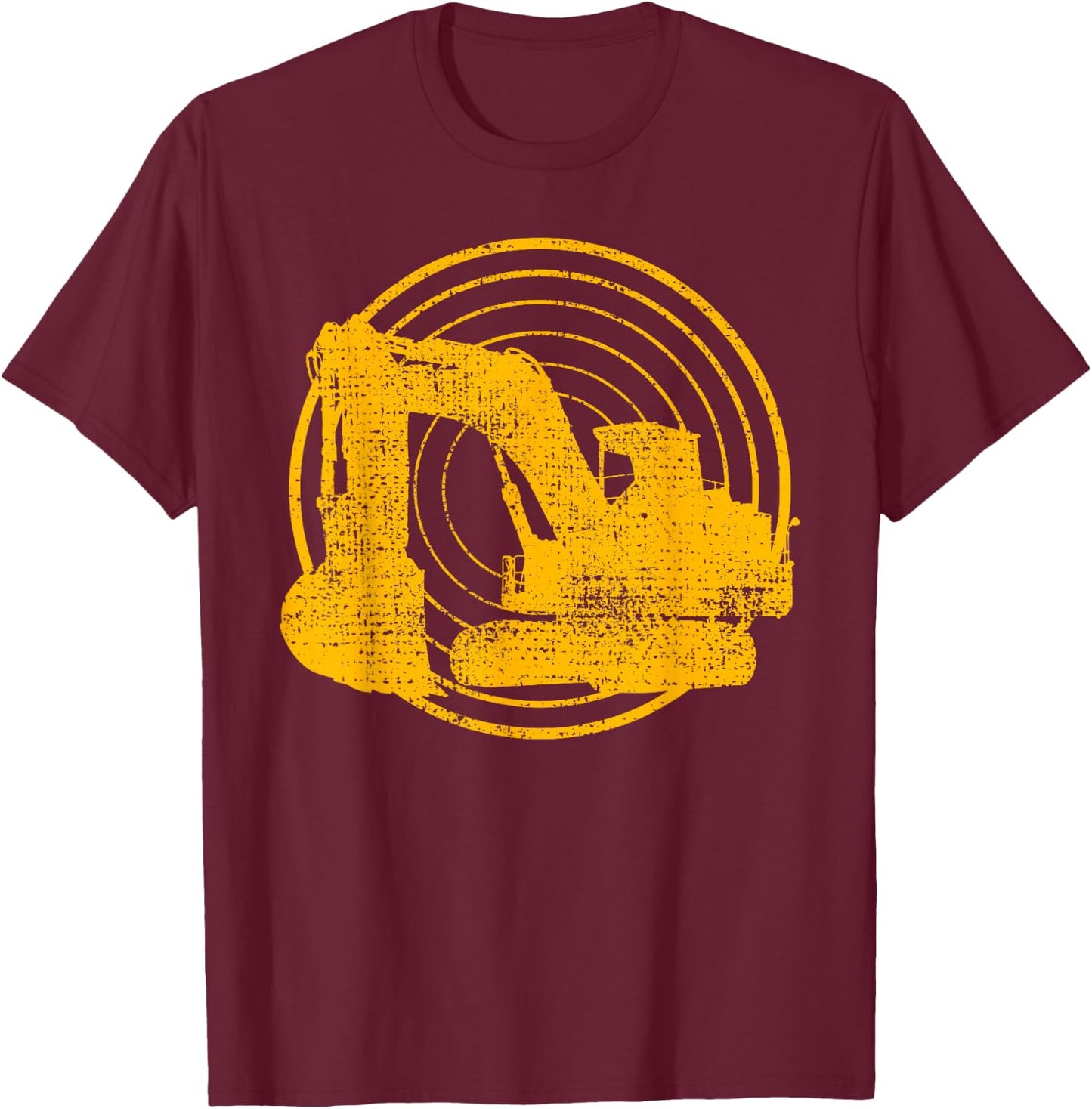 Excavator T-Shirt - T-Shirt | Maroon