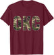 OKC Camo Vintage Print T-Shirt - T-Shirt | Maroon
