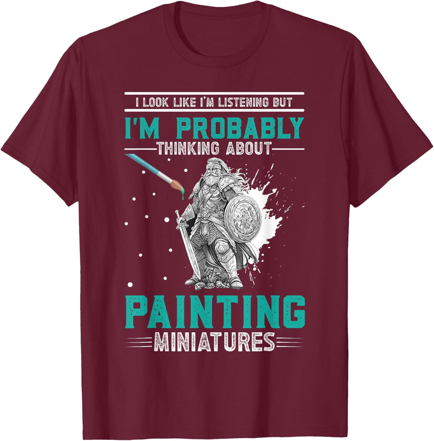 Miniature Painting T-Shirt - T-Shirt | Maroon
