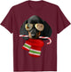 Dachshund shirt Cute Christmas Gift Dog Lovers Sunglasses Women Kids T-Shirt - T-Shirt | Maroon