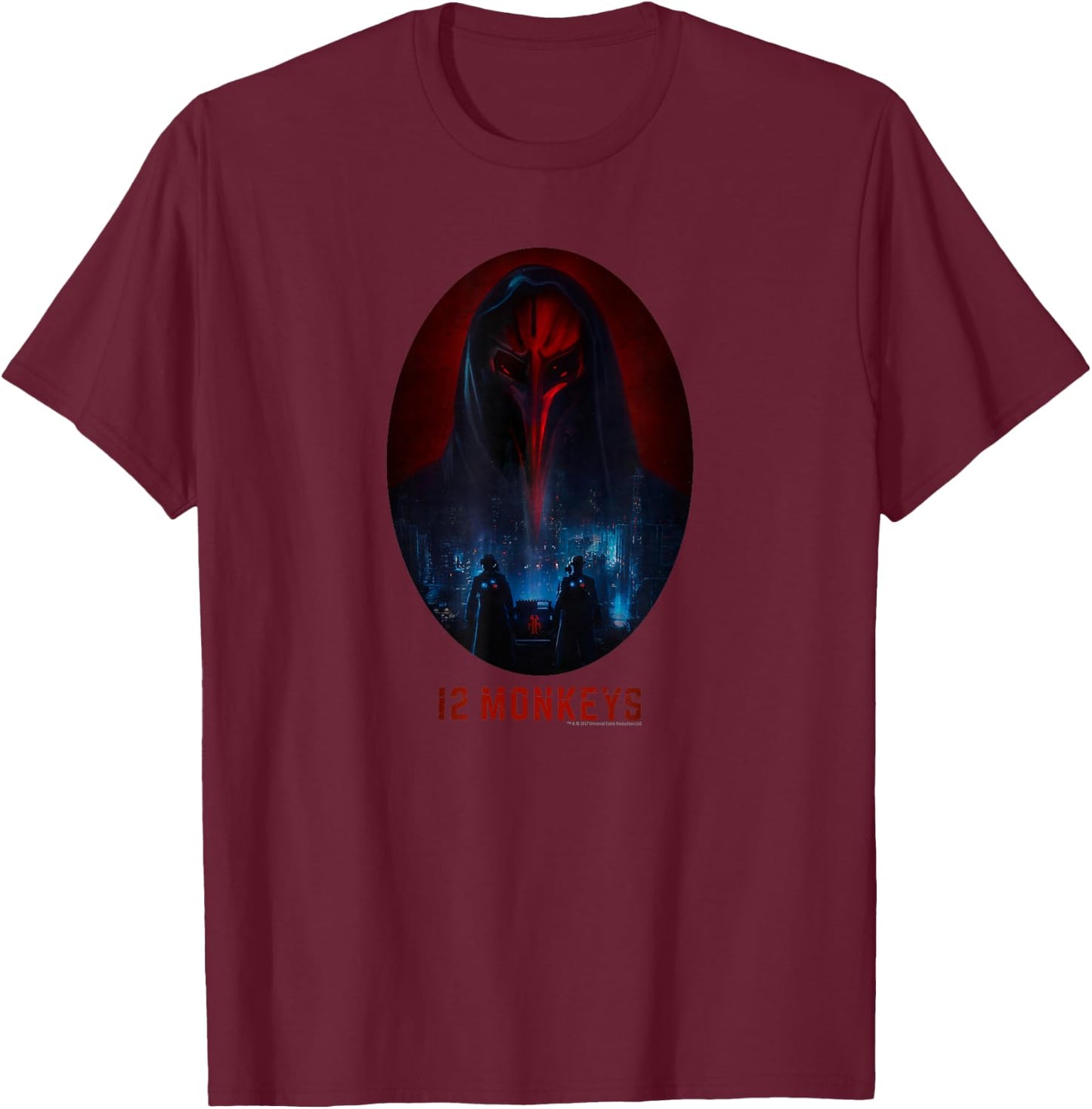 12 Monkeys The witness Standard T-Shirt - T-Shirt | Maroon