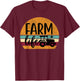 Retro Vintage Farm Life Farmer Tractor Farmer Gift T-Shirt - T-Shirt | Maroon