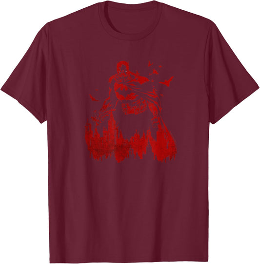 Batman Red Knight Gotham T Shirt T-Shirt - T-Shirt | Maroon