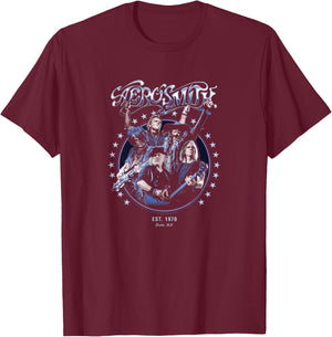 Aerosmith - Boston Est. 1970 T-Shirt - T-Shirt | Maroon
