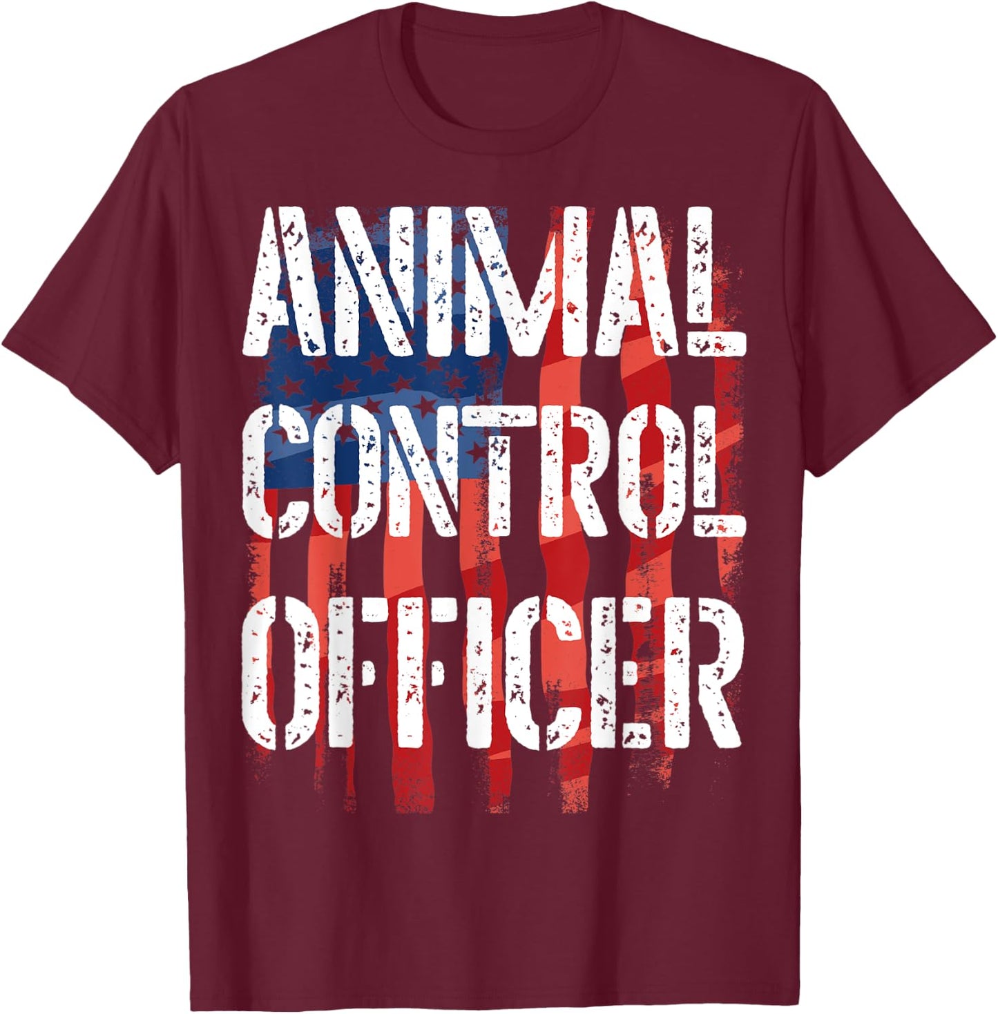 Animal Control Officer - Great Halloween Costume Gift T-Shirt - T-Shirt | Maroon