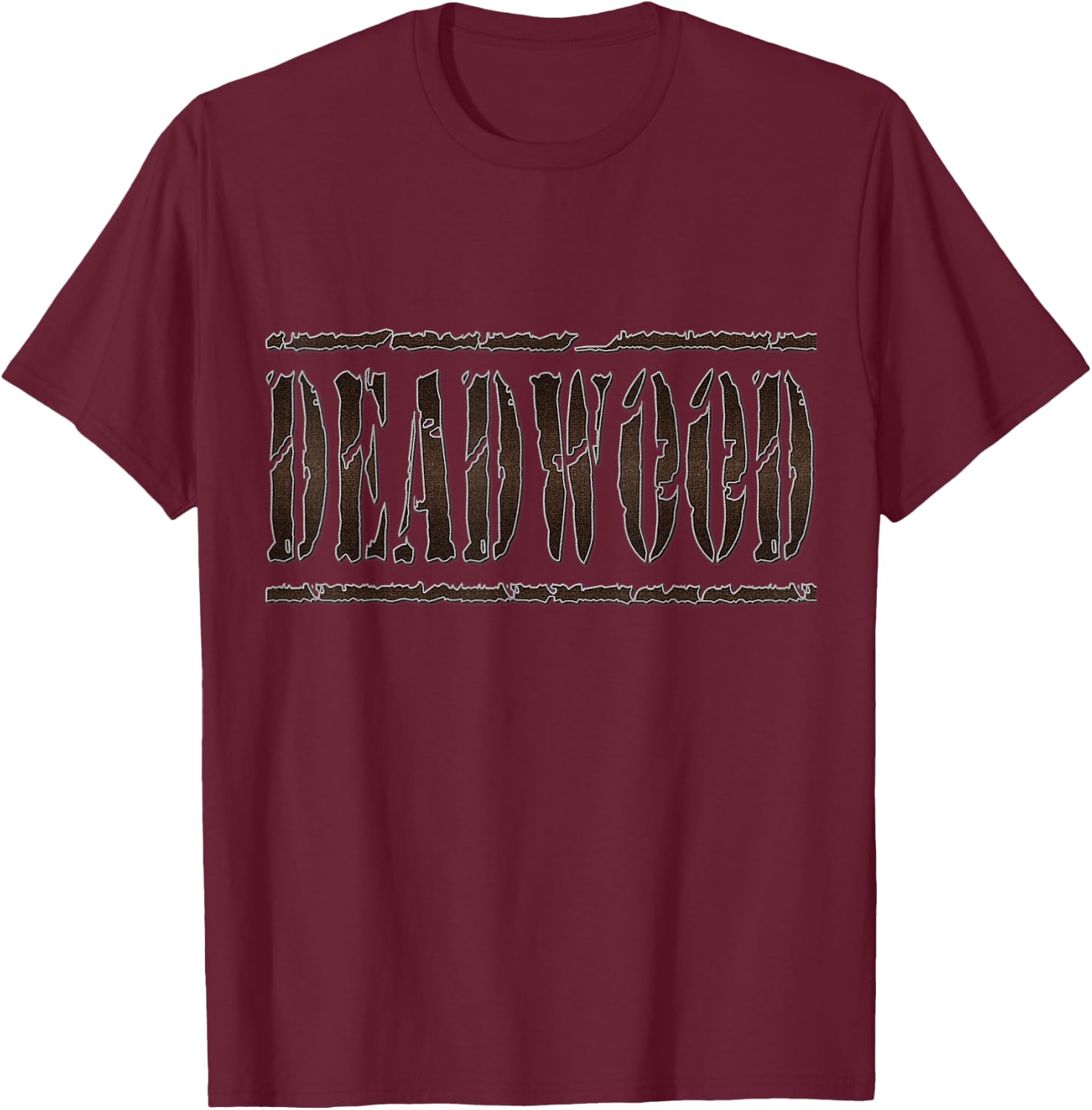 Deadwood Shirt Deadwood South Dakota Weathered Distressed T-Shirt - T-Shirt | Maroon