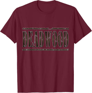 Deadwood Shirt Deadwood South Dakota Weathered Distressed T-Shirt - T-Shirt | Maroon