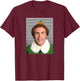Elf Buddy Hobbs As Will Ferrell Mugshot Christmas Movie T-Shirt - T-Shirt | Maroon