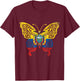 Ecuador Butterfly Ecoadorian Flag Pride T-Shirt - T-Shirt | Maroon