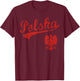 Polska Polish Poland Polski Family Heritage Men Women Kids T-Shirt - T-Shirt | Maroon