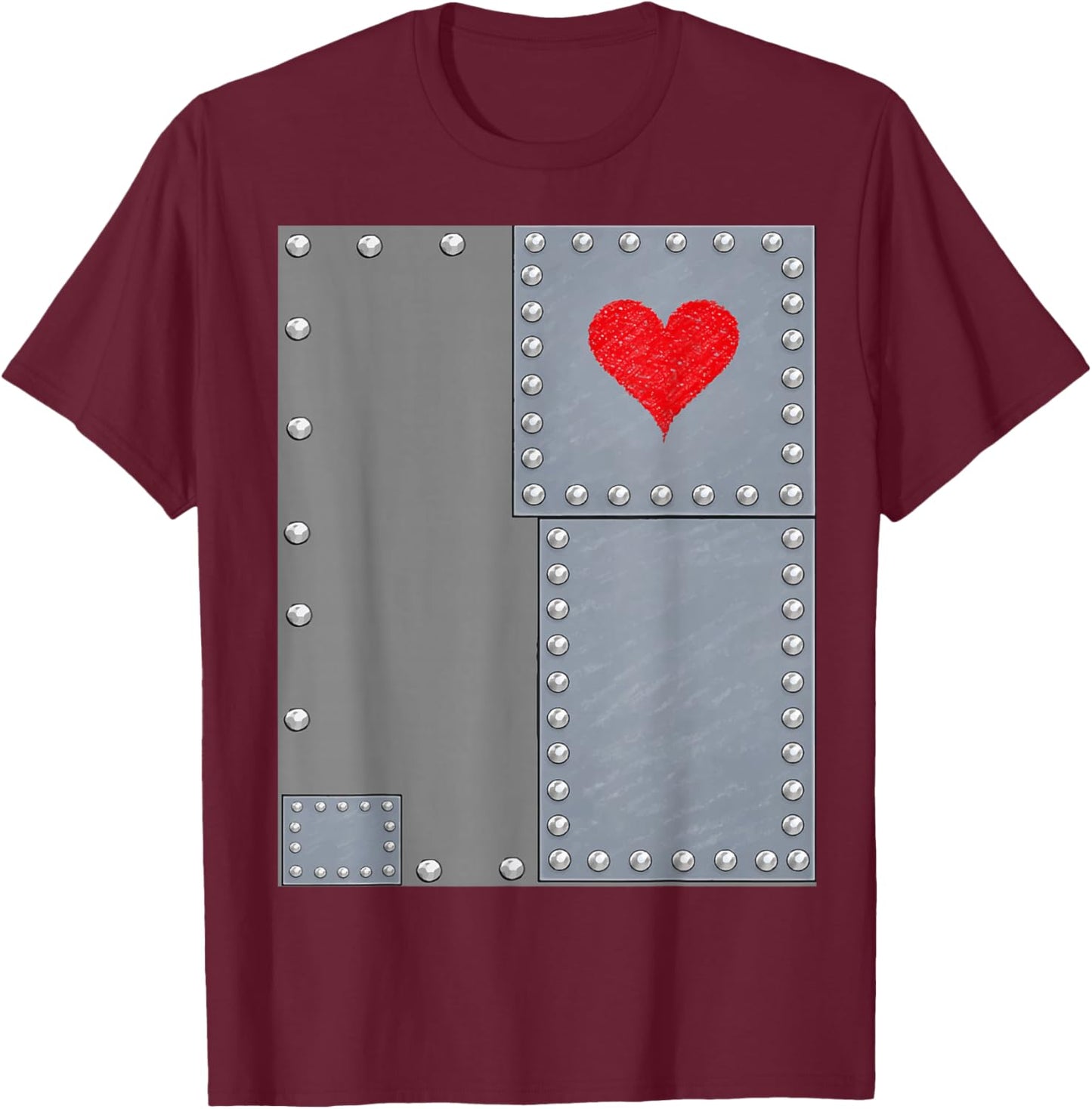 Novel Book Wizard of oz, Tin Man Halloween Costume T-Shirt - T-Shirt | Maroon