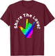 Share The Love Sign Language Rainbow Vintage T-Shirt - T-Shirt | Maroon