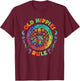Old Hippies Rule Hippie Vintage Retro Costume Hippy Gift Small T-Shirt - T-Shirt | Maroon
