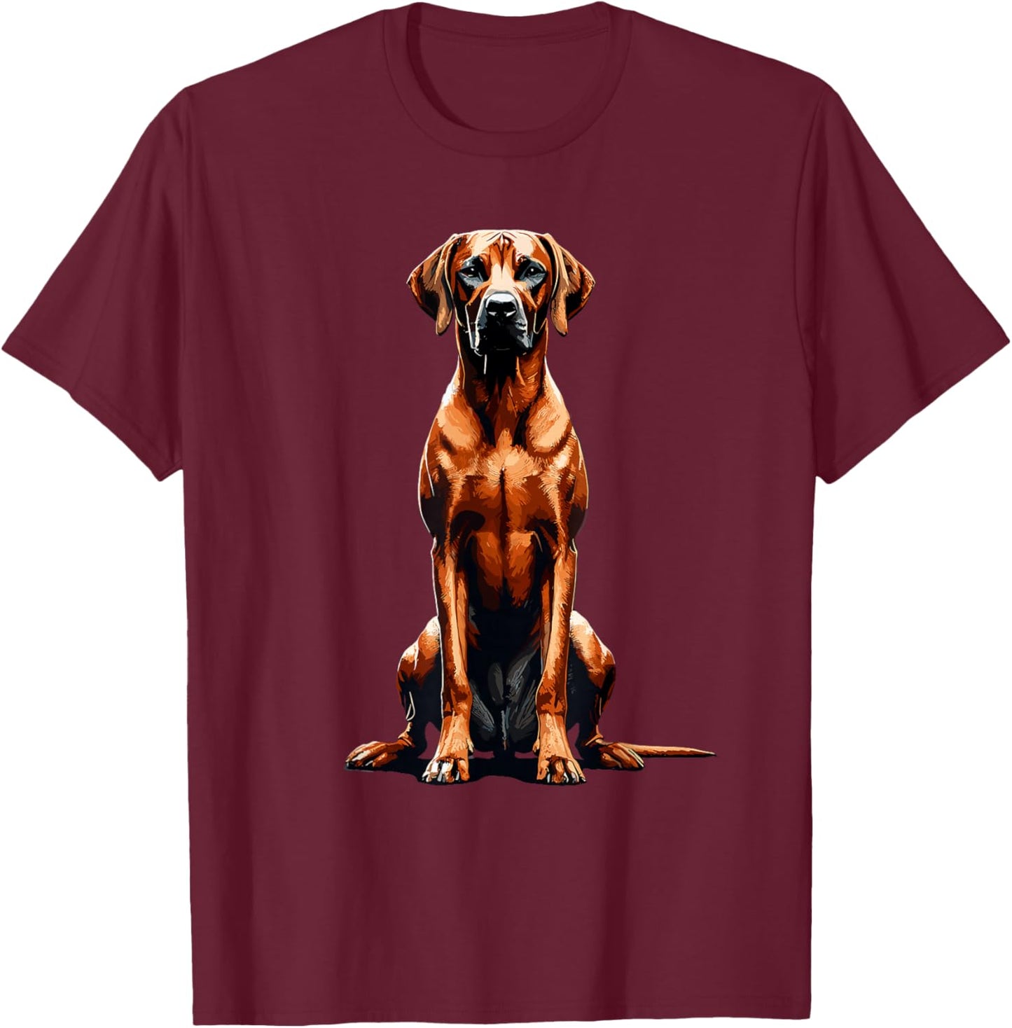 Rhodesian Ridgeback African Lion Hound T-Shirt - T-Shirt | Maroon