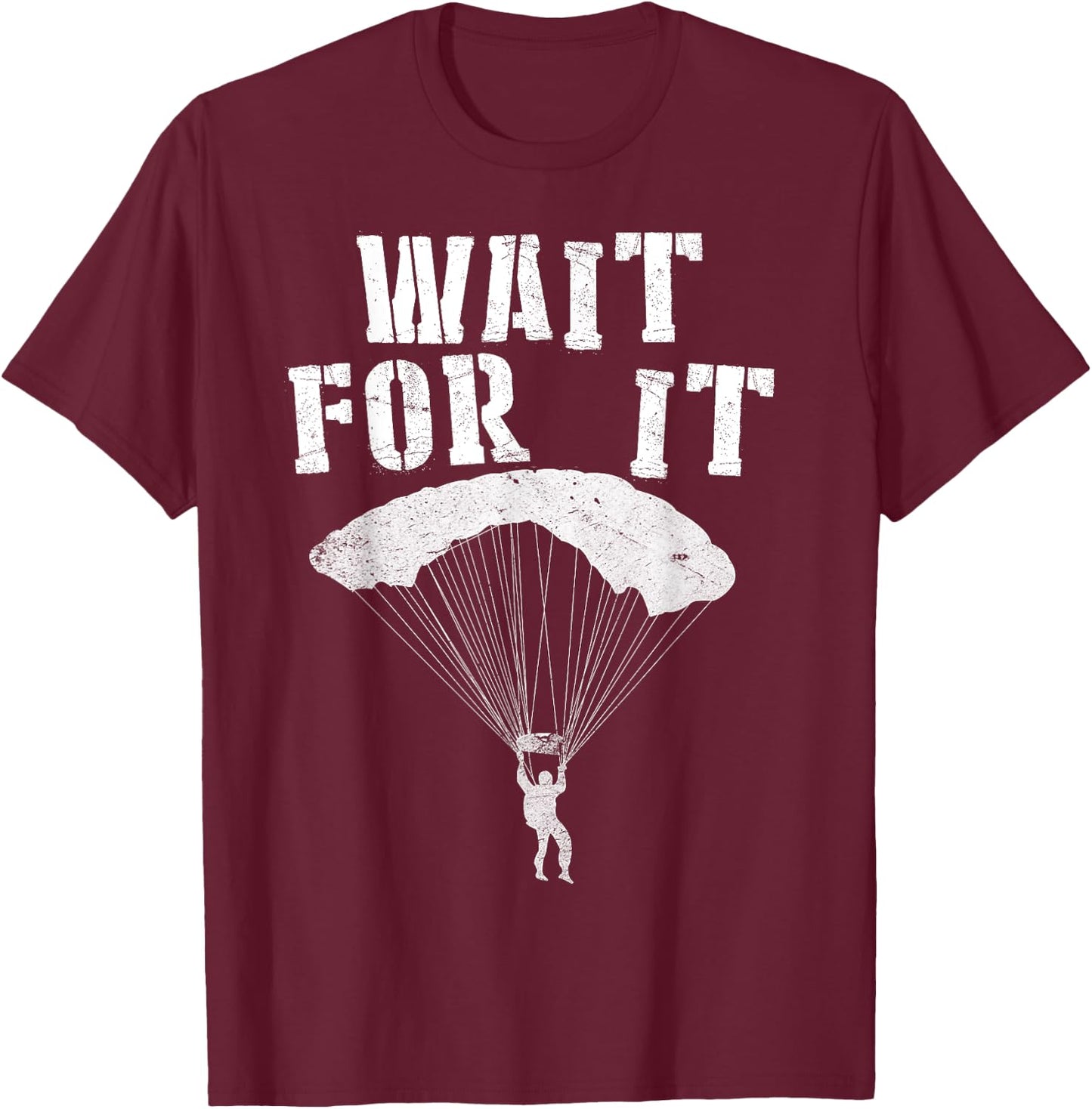 High Altitude Low Open Parachute Jump Free Fall MFF T-Shirt - T-Shirt | Maroon