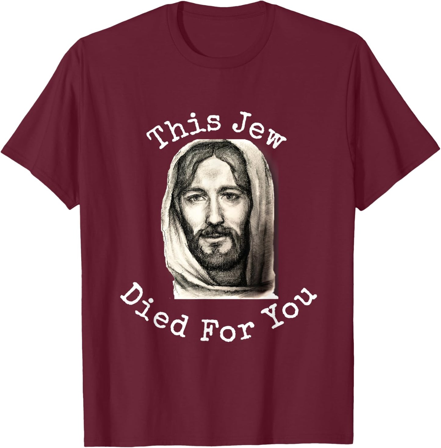 Messianic Christians | Jewish Jesus T-Shirt - T-Shirt | Maroon