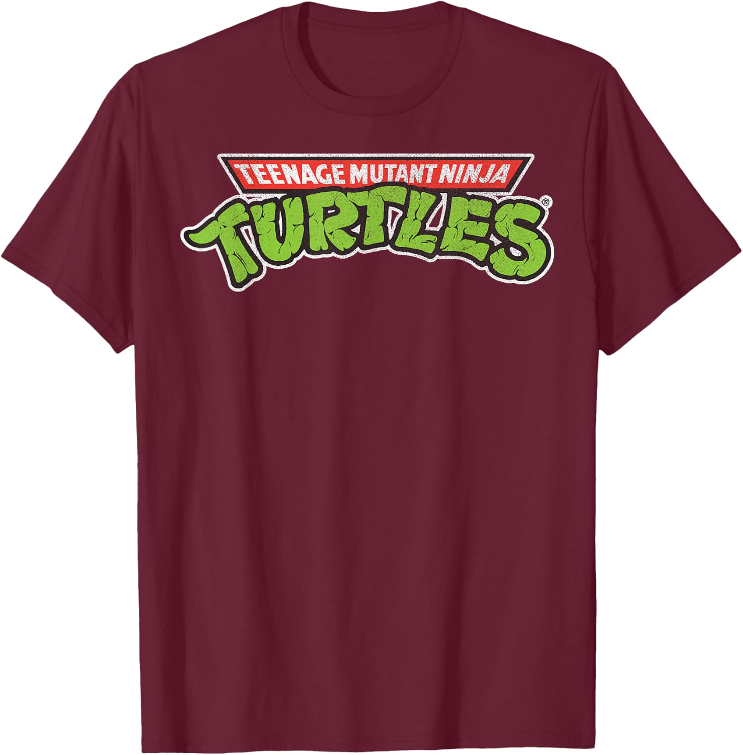Teenage Mutant Ninja Turtles Retro Logo T-Shirt - T-Shirt | Maroon
