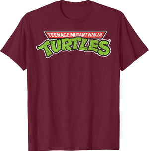 Teenage Mutant Ninja Turtles Retro Logo T-Shirt - T-Shirt | Maroon