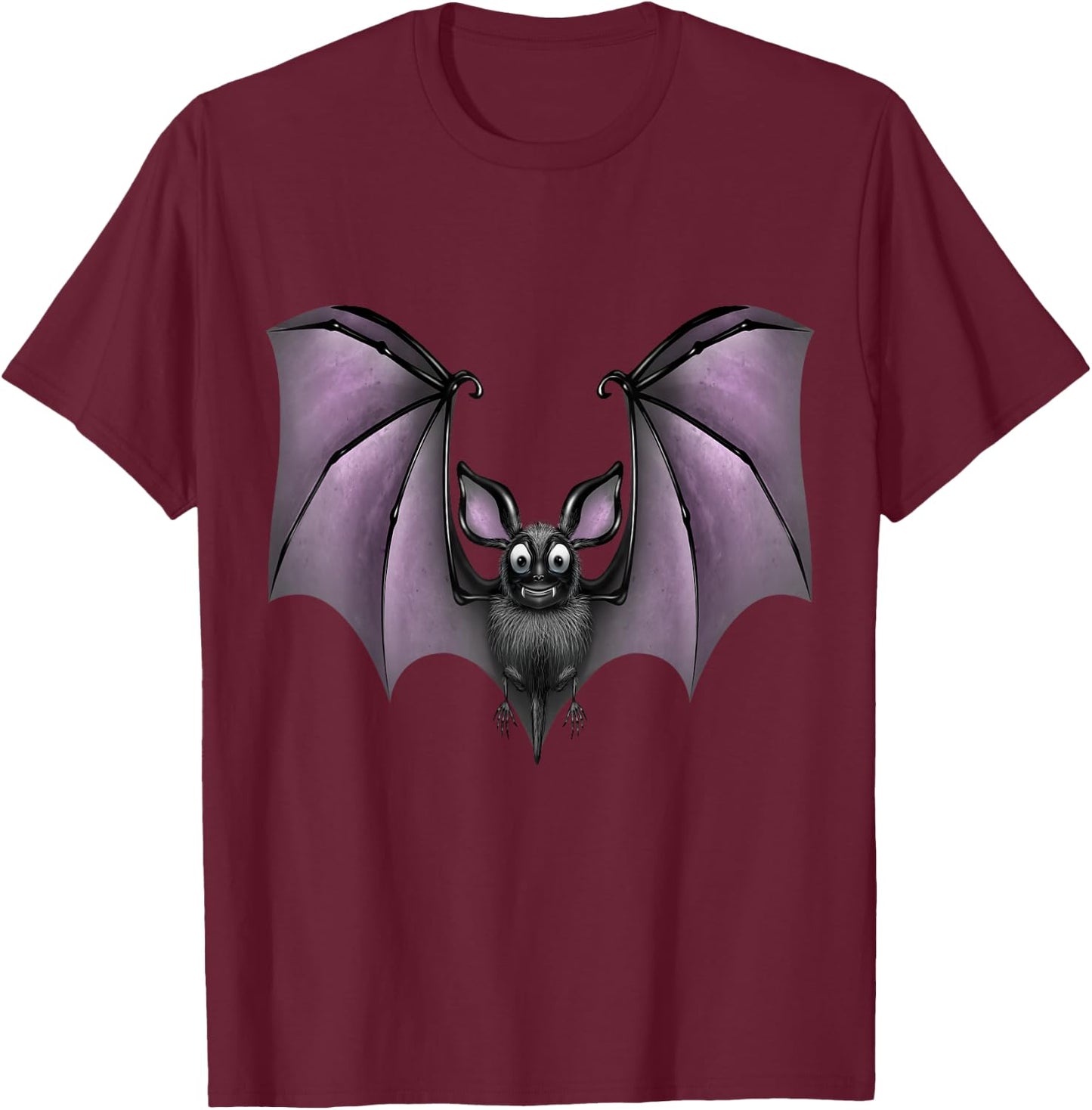 Funny Cute Bat T-Shirt - T-Shirt | Maroon