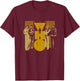 The Who Official Yellow 75 T-Shirt - T-Shirt | Maroon
