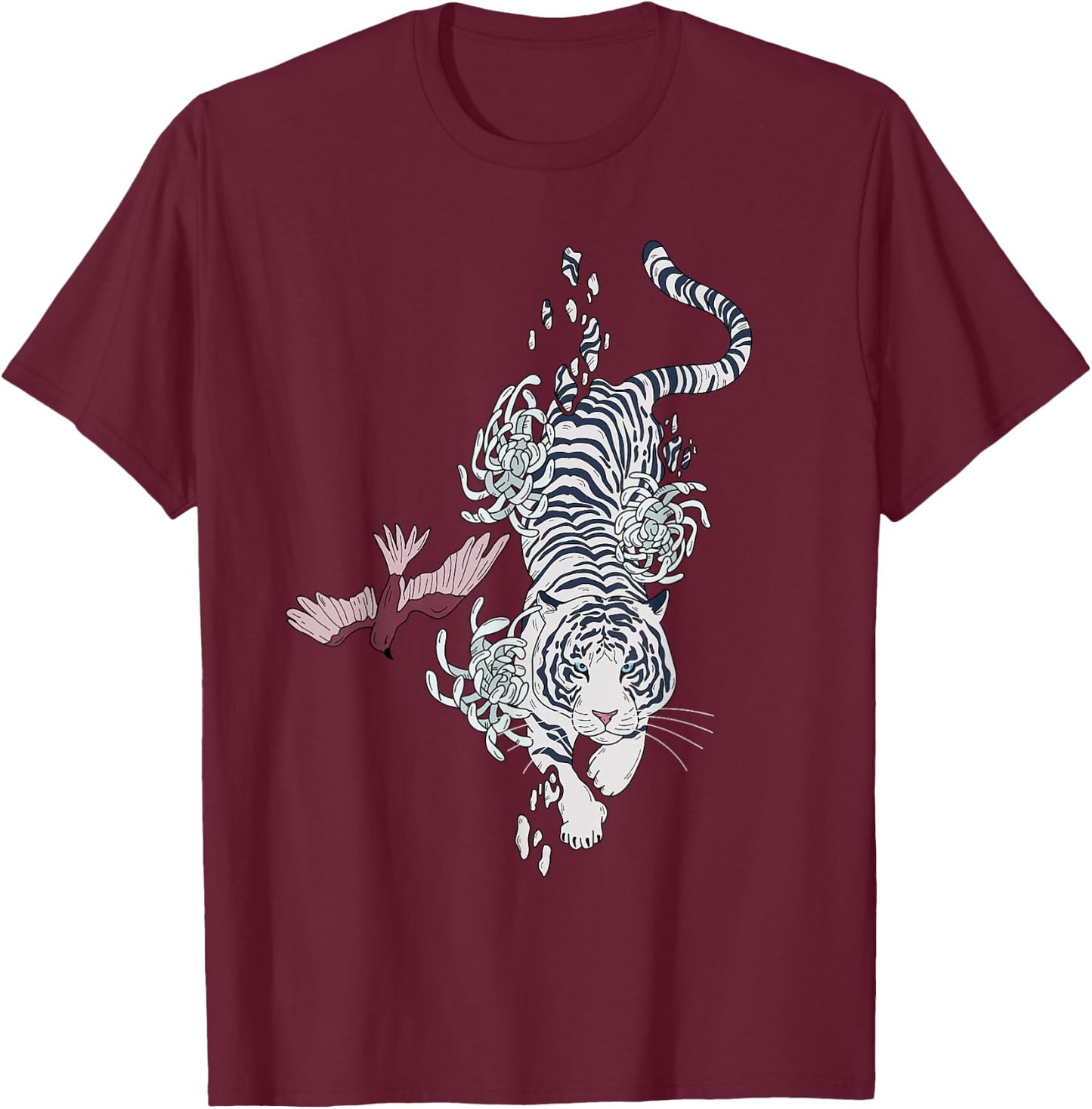 Unique Japanese spirit Tiger | My spirit Animal T-Shirt - T-Shirt | Maroon