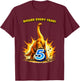 Bigger Every Year Dinosaur 5th Birthday T-Shirt - T-Shirt | Maroon