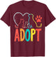 Adopt Animal Rescue T-Shirt - T-Shirt | Maroon