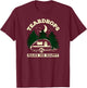 Teardrops Make Me Happy - Teardrop Trailer Camper T-Shirt - T-Shirt | Maroon