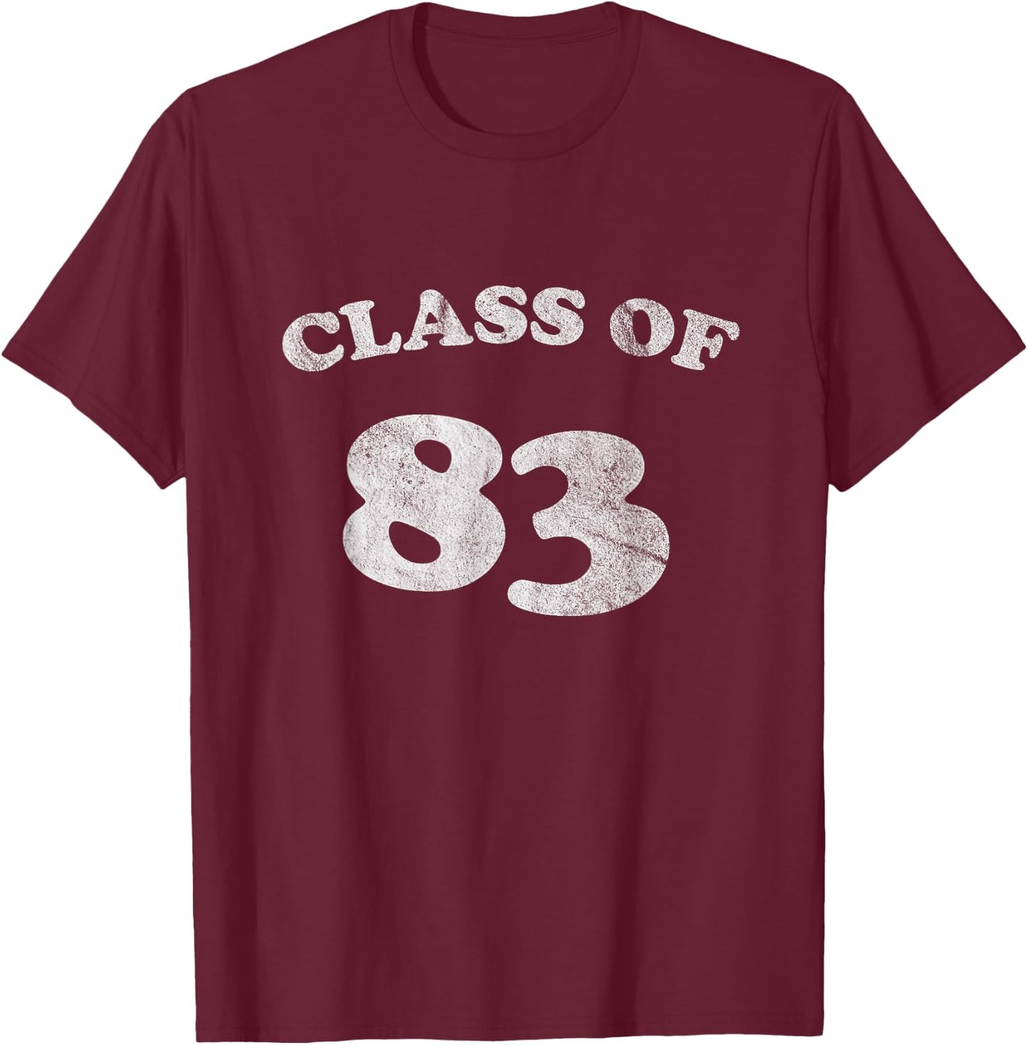 1983 Retro Class of 83 T-Shirt - T-Shirt | Maroon
