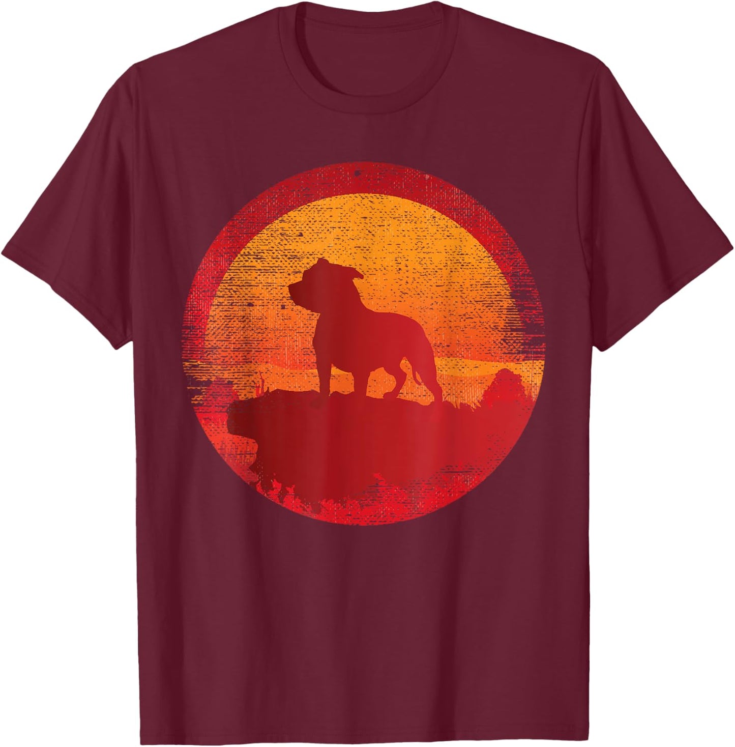 Pitbull Terrier APBT Dog Breed Women Girls Kids T-Shirt - T-Shirt | Maroon