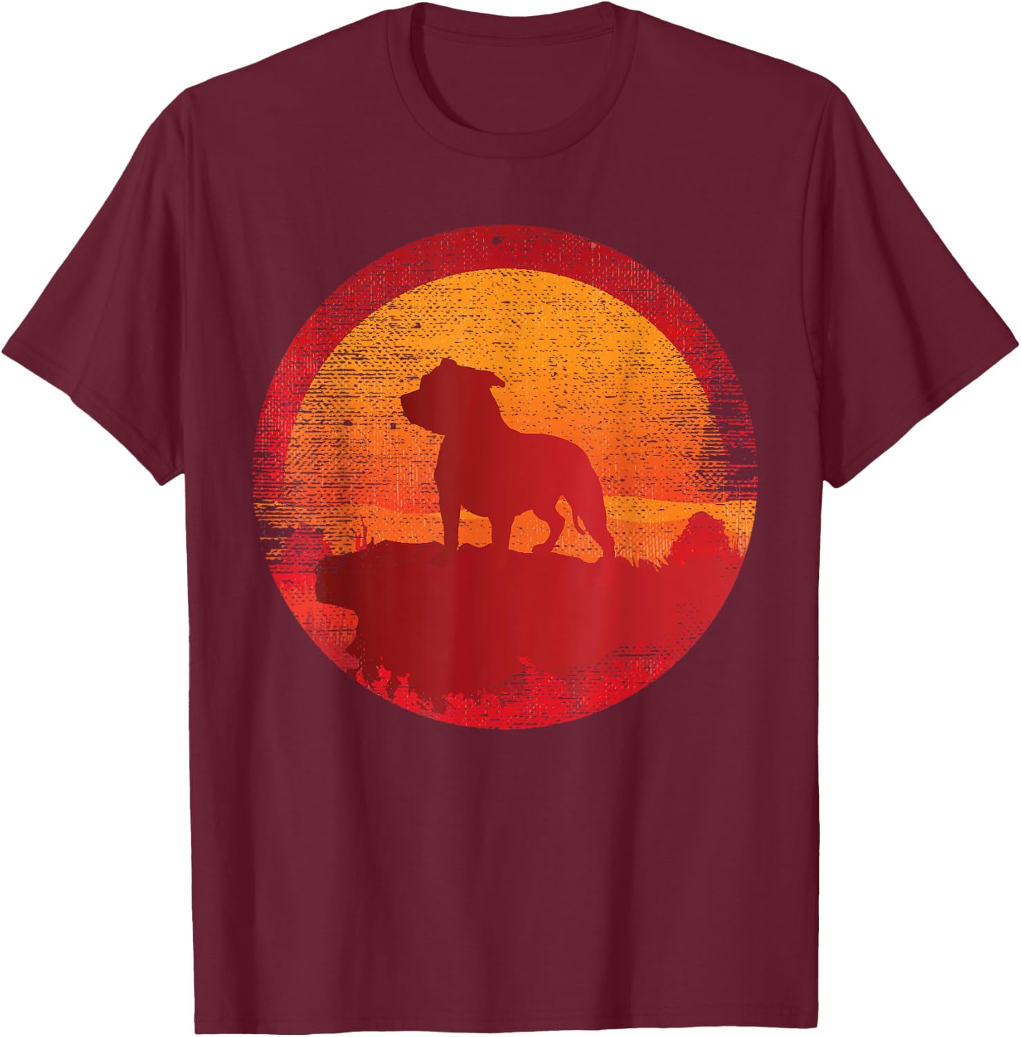 Pitbull Terrier APBT Dog Breed Women Girls Kids T-Shirt - T-Shirt | Maroon