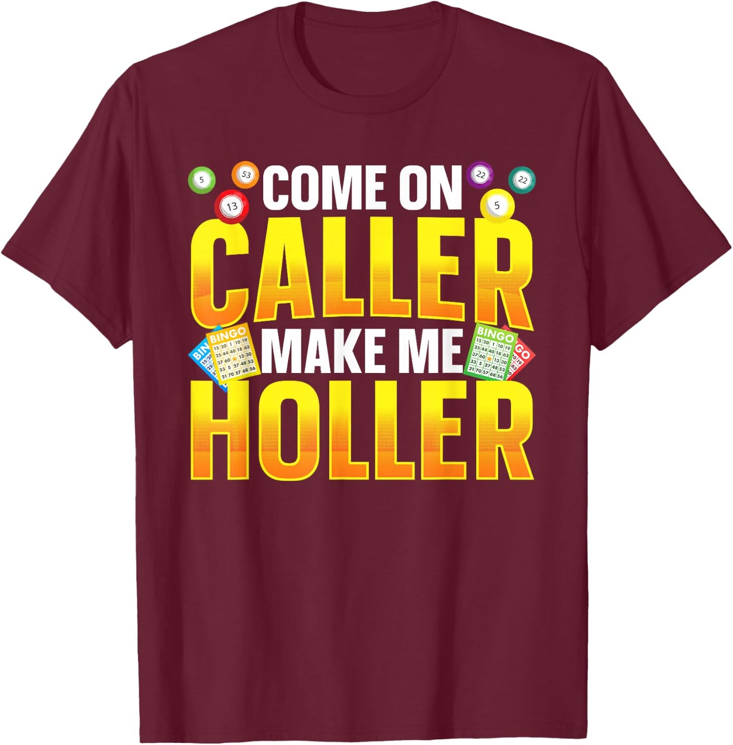 Best Bingo Art Women Gamble Bingo Lover Bingo Player T-Shirt - T-Shirt | Maroon