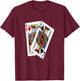 Texas Hold'em Poker King Jack Off T-Shirt - T-Shirt | Maroon