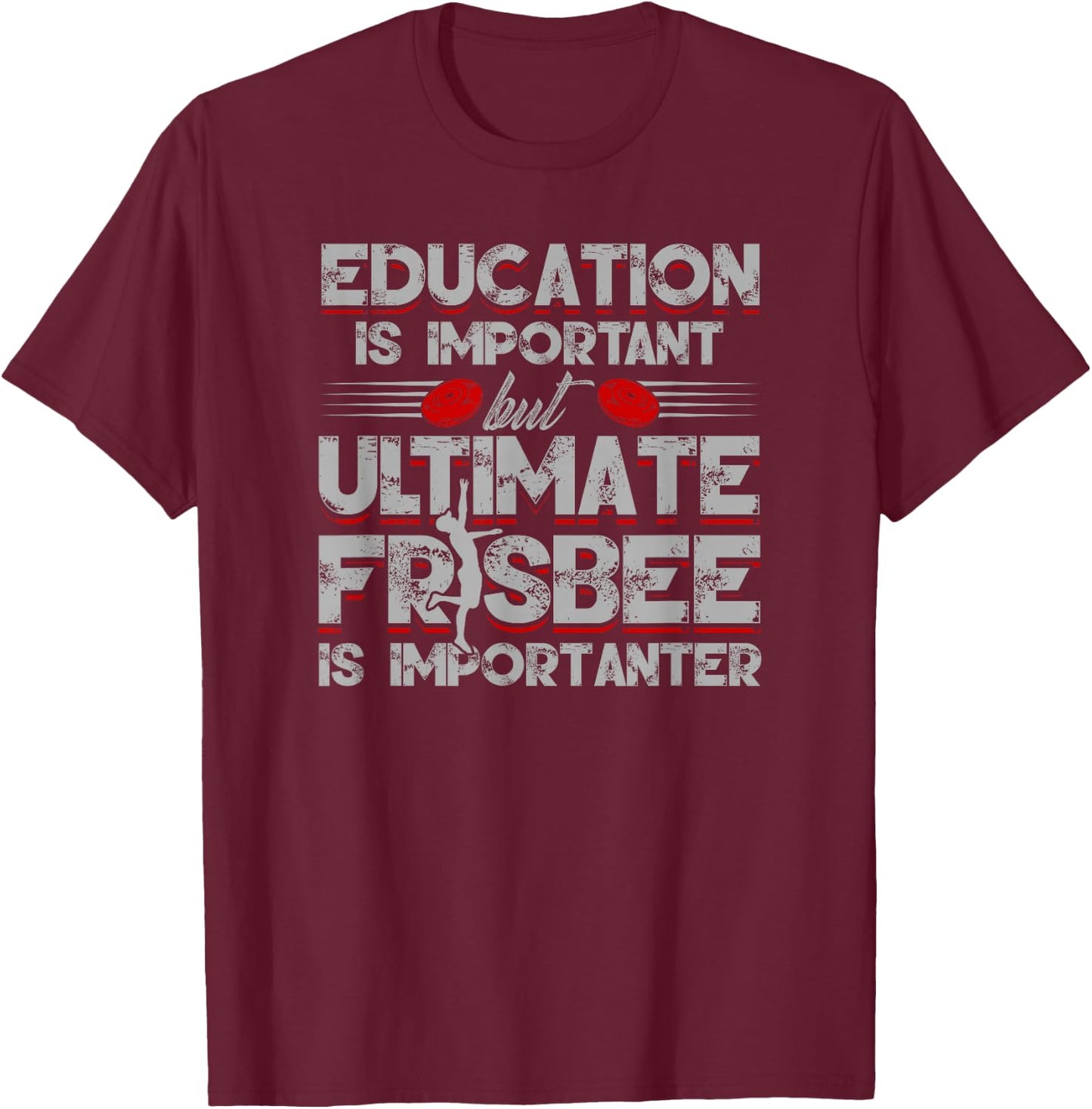 Funny Cool Ultimate Frisbee Ultimate Player Gift T-Shirt - T-Shirt | Maroon