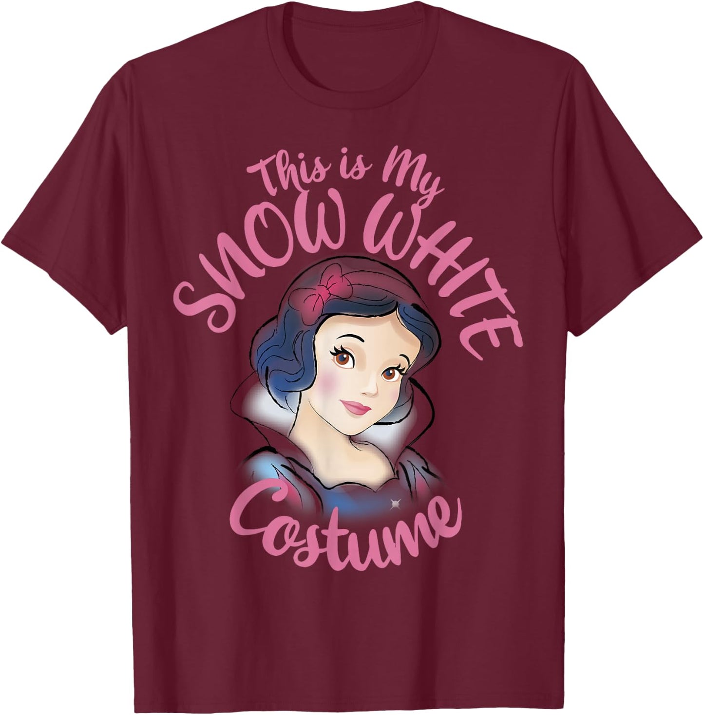 Disney Snow White This is My Costume Halloween T-Shirt - T-Shirt | Maroon