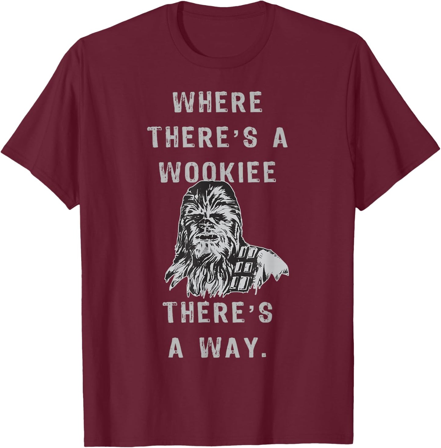 Star Wars Chewbacca The Wookiee Way Graphic T-Shirt - T-Shirt | Maroon