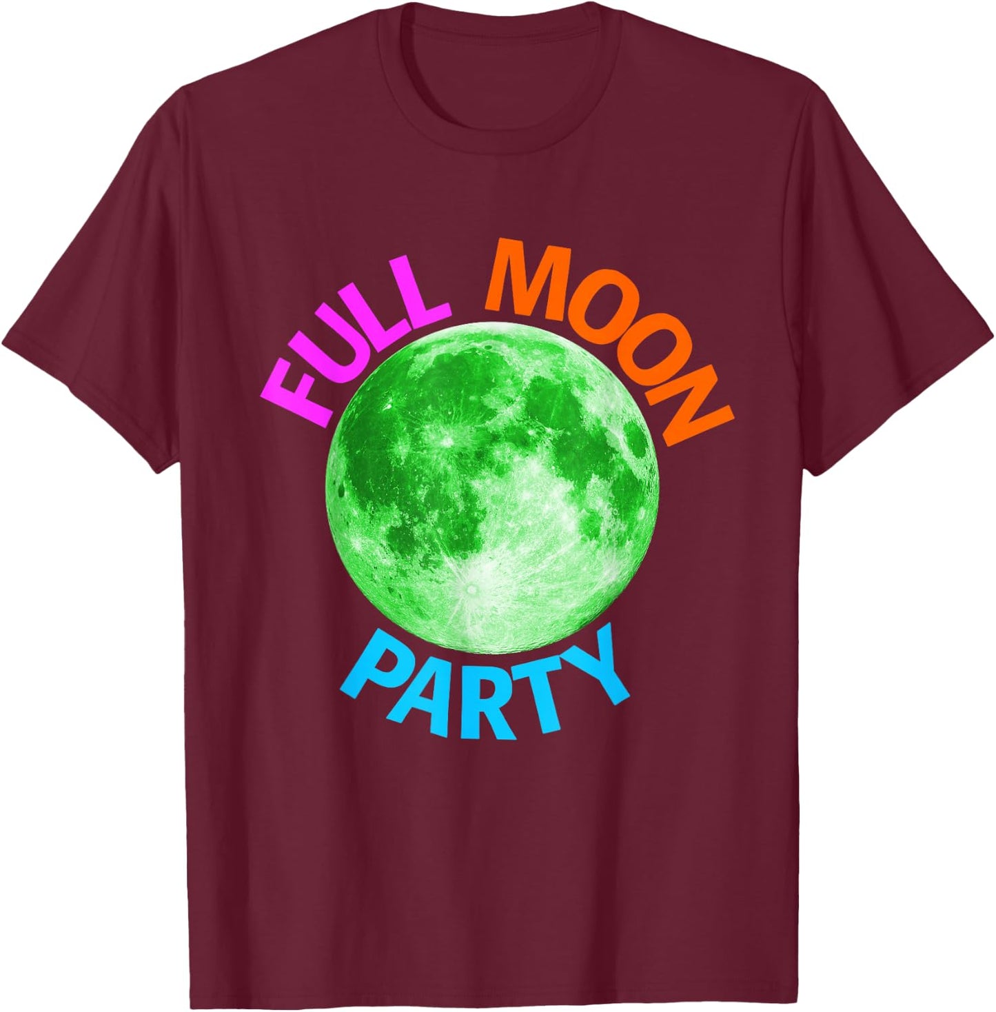 Full Moon Party T-Shirt - T-Shirt | Maroon
