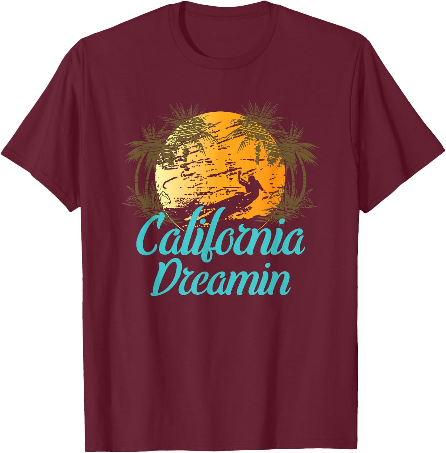 Kids California Dreamin 10 Lemon T-Shirt - T-Shirt | Maroon