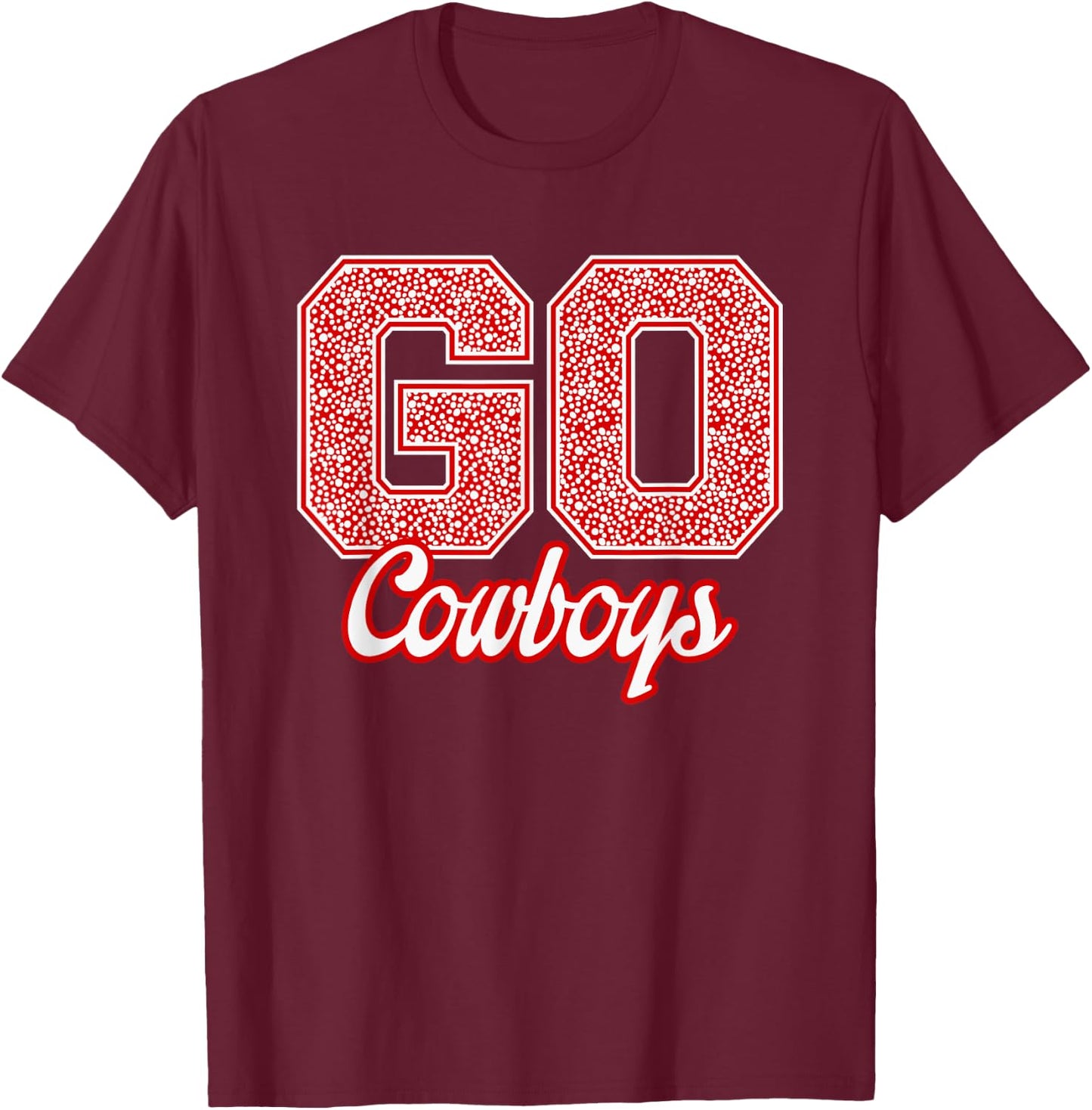 Grantsville Cowboys GO! School Pride T-Shirt - T-Shirt | Maroon